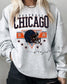 Chicago Football Sweatshirt | Retro Helmet, Gildan Unisex Crewneck