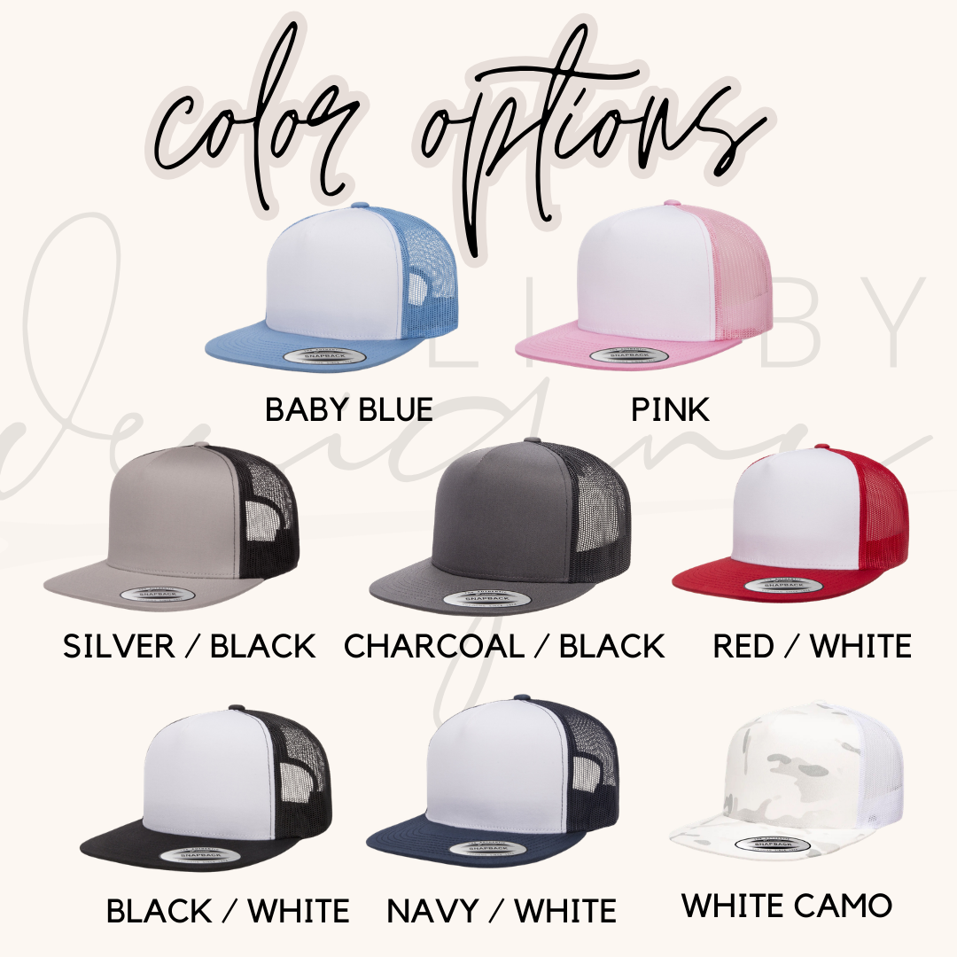 Custom Mama Trucker Hat – Tone on Tone Embroidery |  Personalized Mom Hat