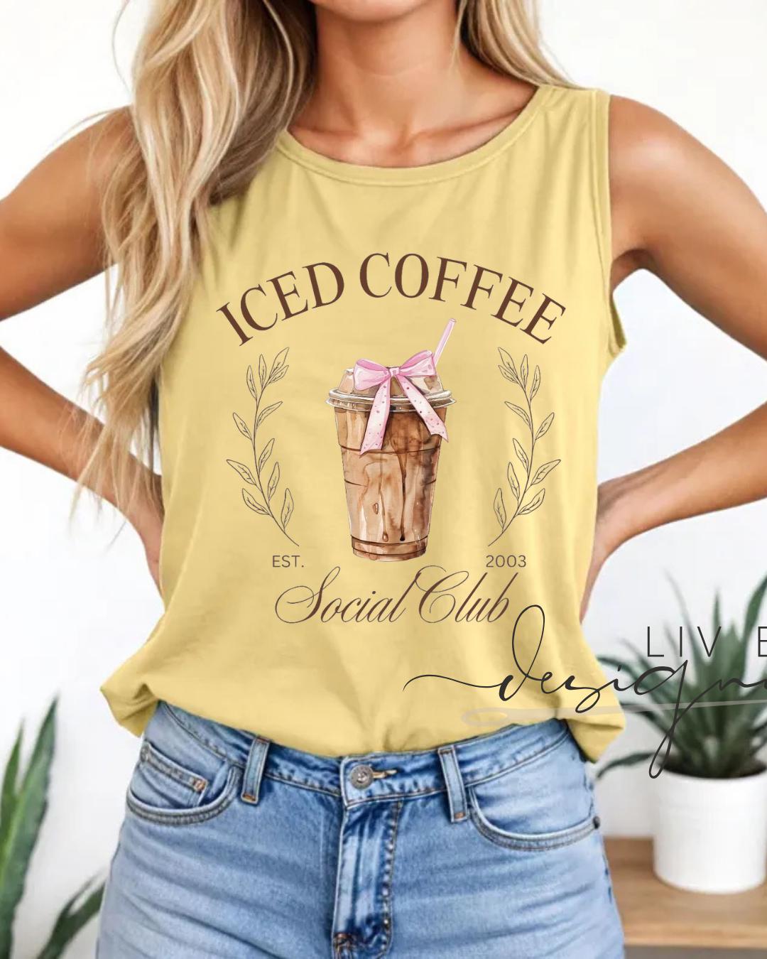 Comfort Colors Social Club Graphic Tank Top | Coffee Lover Top for the summer days, Matching Besties Tops for Vacations