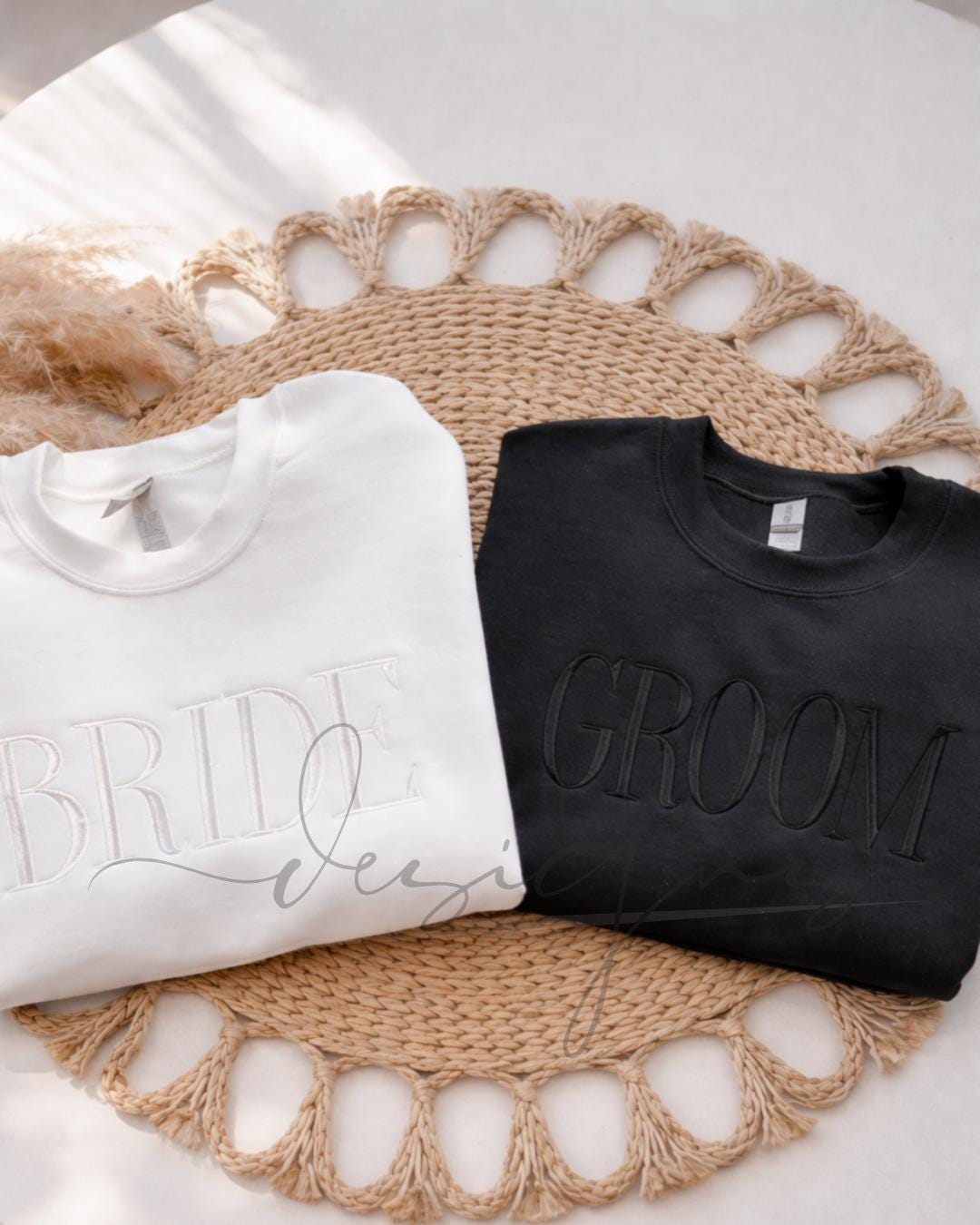 Custom Embroidered Bride Crewneck | Bella + Canvas Sweatshirt