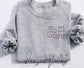 Embroidered Coffee Sweatshirt | "But First Coffee" Pullover
