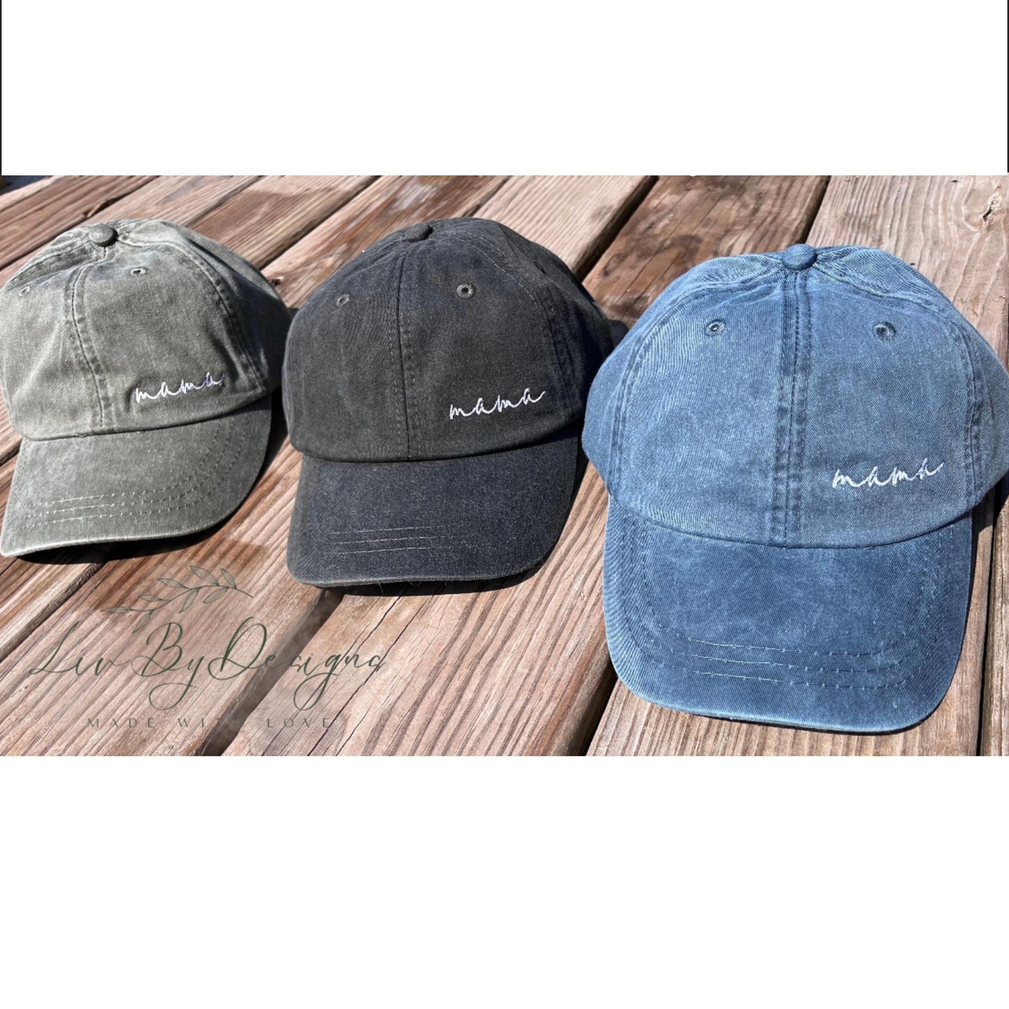 Embroidered Mama Baseball Cap | Minimalist Mom Hat