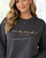 Embroidered Mama Sweatshirt | Custom Est. Year, Baby Announcement