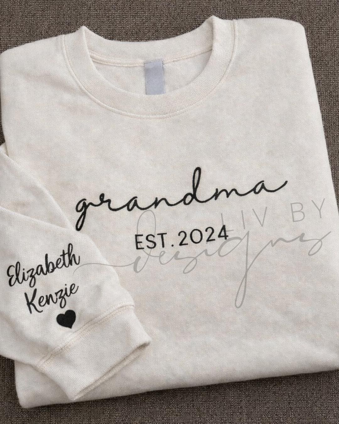Embroidered Mama Sweatshirt | Custom Est. Year, Baby Announcement