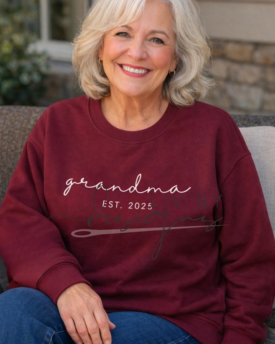 Embroidered Mama Sweatshirt | Custom Est. Year, Baby Announcement