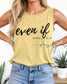 Even if - Daniel 3:18 Christian Tank for Summer | Faith Based Comfort Colors Tank Top | Gift for Her, Faith Apparel