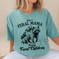 Feral Mom Raising Feral Humans | Humorous Mom tee | Gift for mom