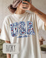 Floral USA Est. 1776 Shirt | Comfort Colors 1717 | Patriotic Floral Tee | Fourth of July Graphic Shirt __etsy:8160758785