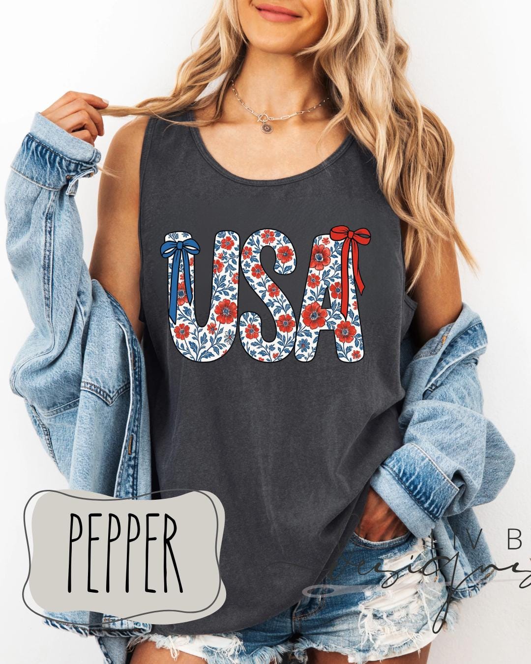 Fourth of July Tank top, Patriotic Retro tank, Comfort Colors Tank top | Patriotic large letter Graphic, USA Retro Shirt