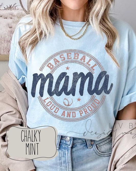 Game Day Baseball Comfort Colors Tee | Retro Baseball Fan Shirt for mom, sideline tee for spring sport season