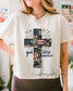 God Bless America Comfort Colors Crop Top | Christian Patriotic Shirt | Faith Based __etsy:8117463982