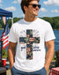 God Bless America Cross Shirt | Comfort Colors 1717 | Patriotic Faith Tee | Christian Fourth of July Shirt __etsy:8112897822