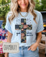 God Bless America Cross Shirt | Comfort Colors 1717 | Patriotic Faith Tee | Christian Fourth of July Shirt __etsy:8160805345