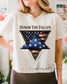 Honor The Fallen Memorial Day Comfort Colors Crop Top | Patriotic Military Tribute Shirt __etsy:8165447067