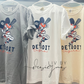 Tigers Baseball Comfort Color Tshirt |  Cartoon Tiger |  Motor City Kitties Tshirt  |  Detroit Michigan Tigers Baseball  World Series Shirt