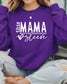 I wear my heart on my sleeve Mama Sweatshirt | Custom Mama Crewneck | Personalized Mom Gift | Gildan Crewneck Sweatshirt