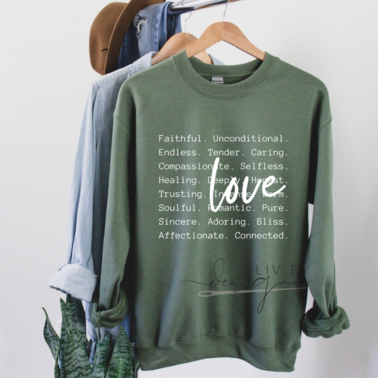 “God Says You Are” Crew  | Faithful and Loved Pullover