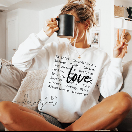 “God Says You Are” Crew  | Faithful and Loved Pullover