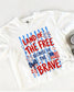 Land of the Free Because of the Brave Comfort Colors Crop Top | Patriotic Fourth of July Shirt | Military Support Tee __etsy:8165436825