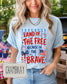 Land of the Free Because of the Brave Shirt | Patriotic Fourth of July Tee | Military Appreciation __etsy:8165162461