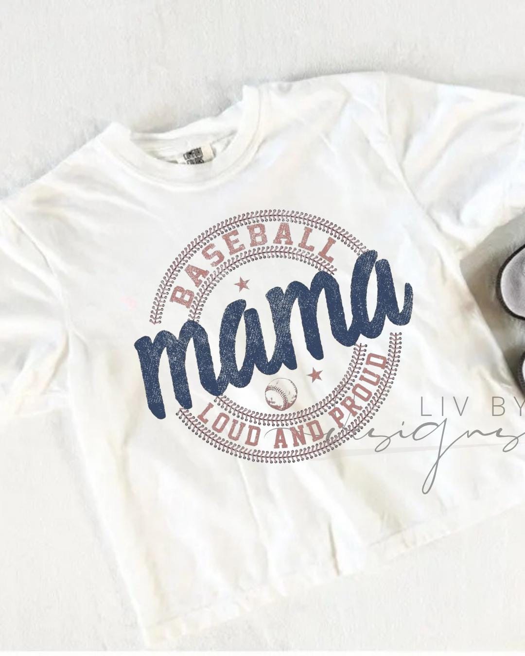 Loud and Proud Baseball Mama Cropped Tee | Comfort Colors Tee __etsy:8091029639