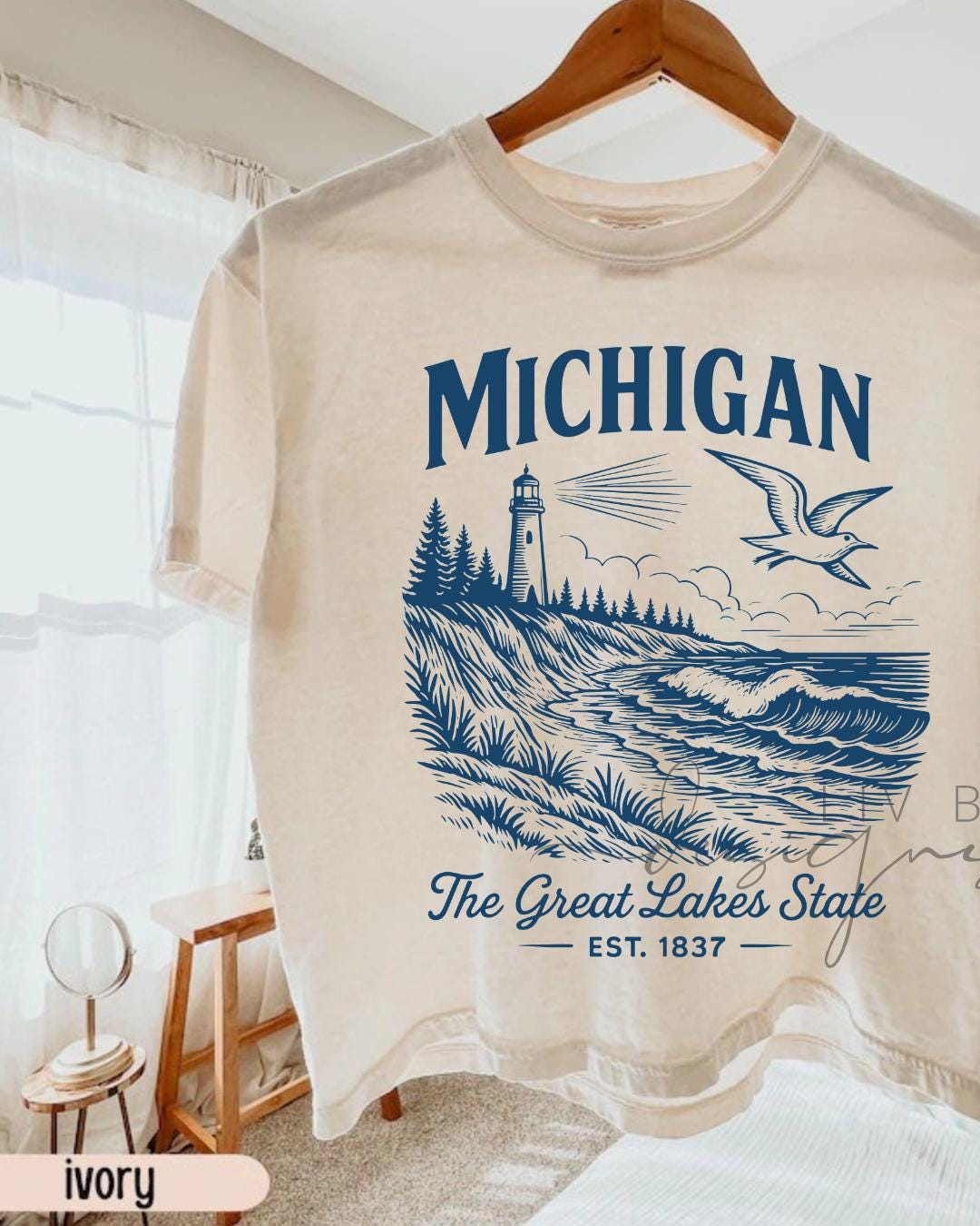 Michigan Great Lakes State Crop Tee | Comfort Colors Tee __etsy:8091047111