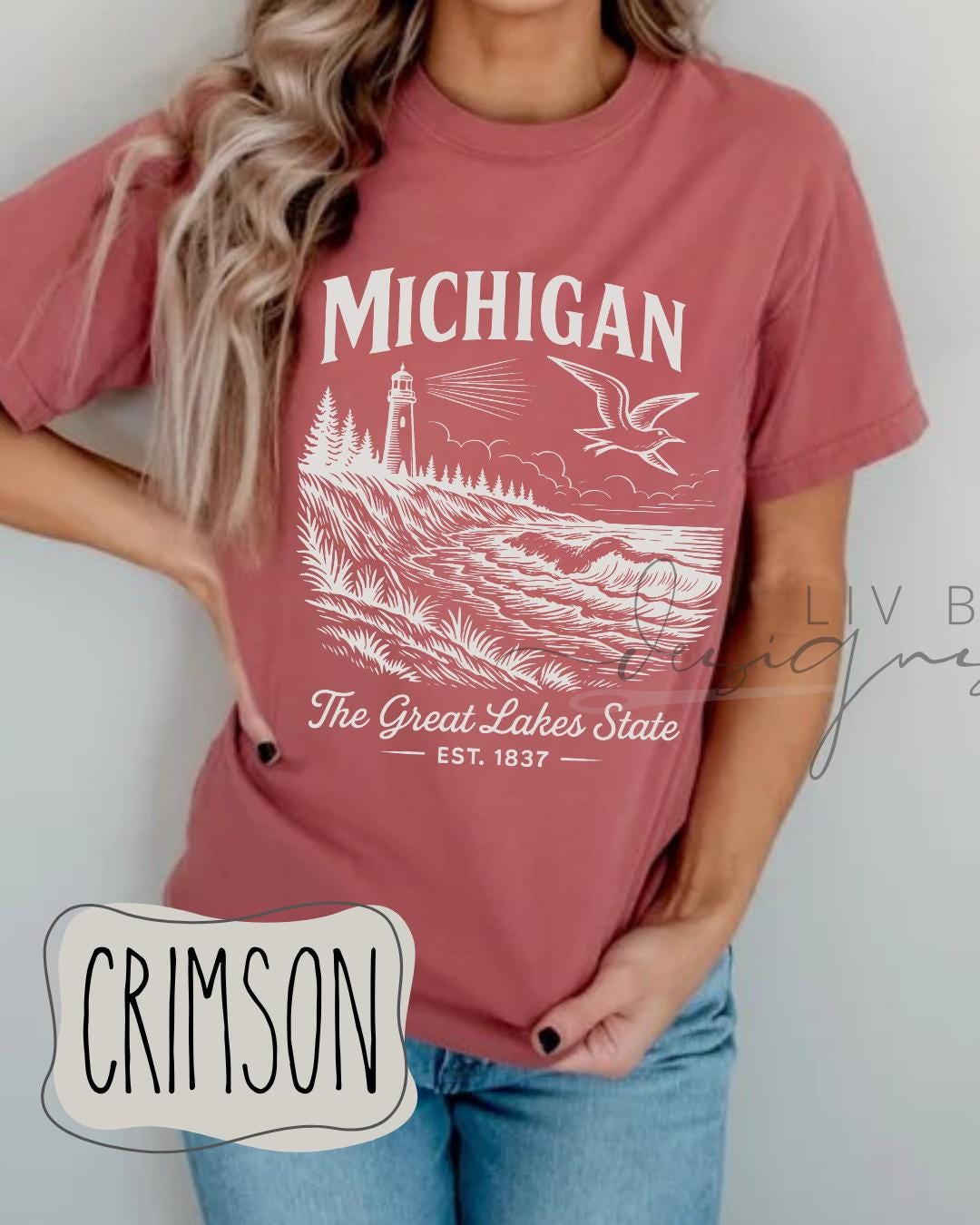Michigan Nature Graphic Tee | Comfort Colors, Rustic Outdoors Shirt Michigan summer nights at the bonfire tee