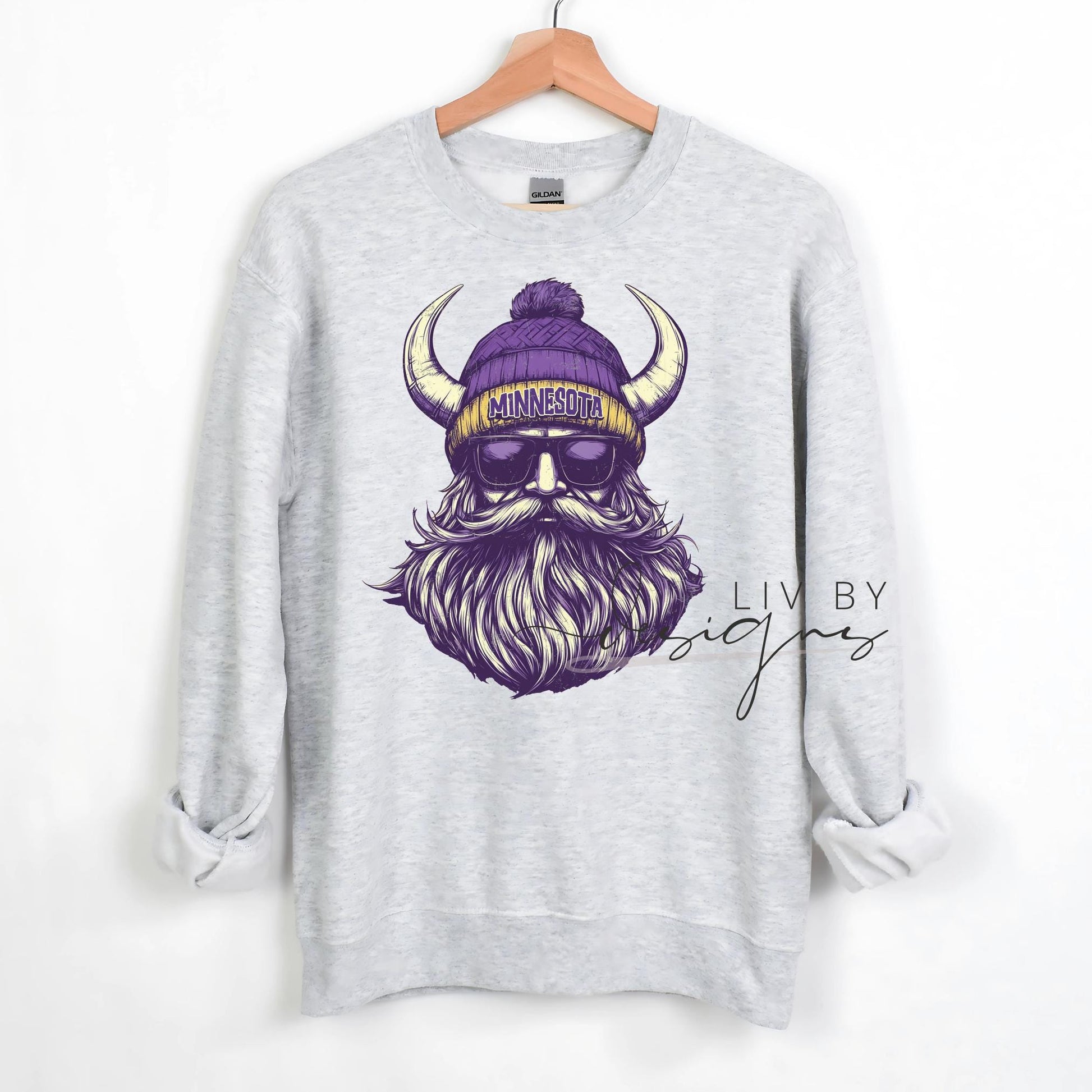 Minnesota Vikings Spirit Animal Sweatshirt | Gildan HeavyBlend Crewneck, Hoodie, Long Sleeve, & T-Shirt | Football Game Day Apparel