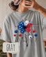 Patriotic Butterfly MAMA Comfort Colors Tee __etsy:8042846996
