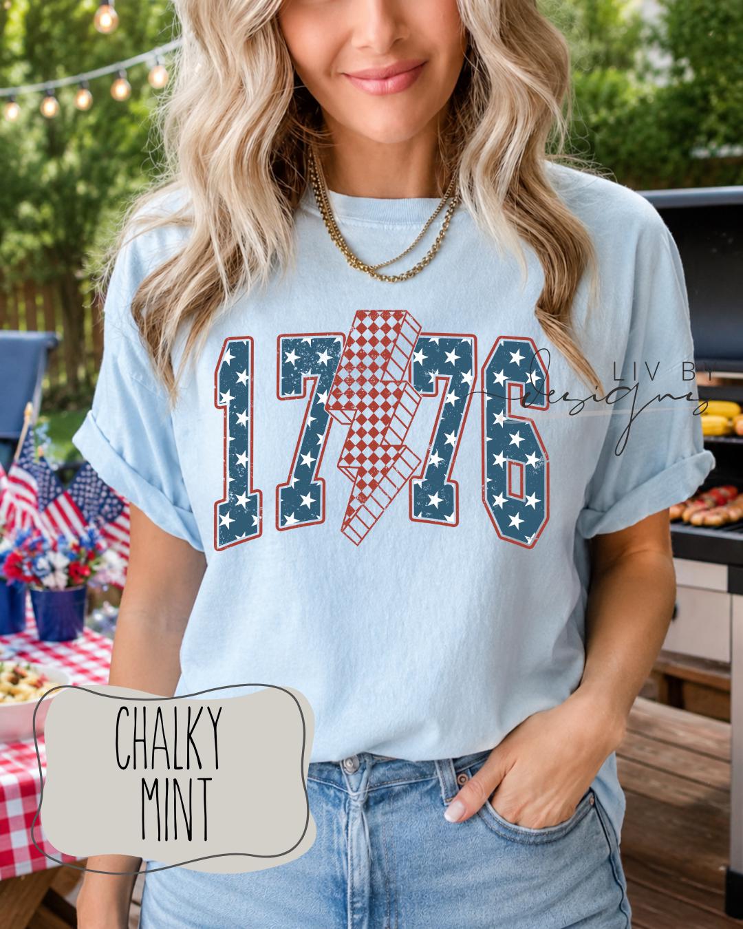 1776 Patriotic Comfort Colors Tee __etsy:8042867140