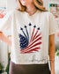 Patriotic Jet Flag Comfort Colors Crop Top | USA Air Show Shirt | Military Aircraft Shirt __etsy:8165306175