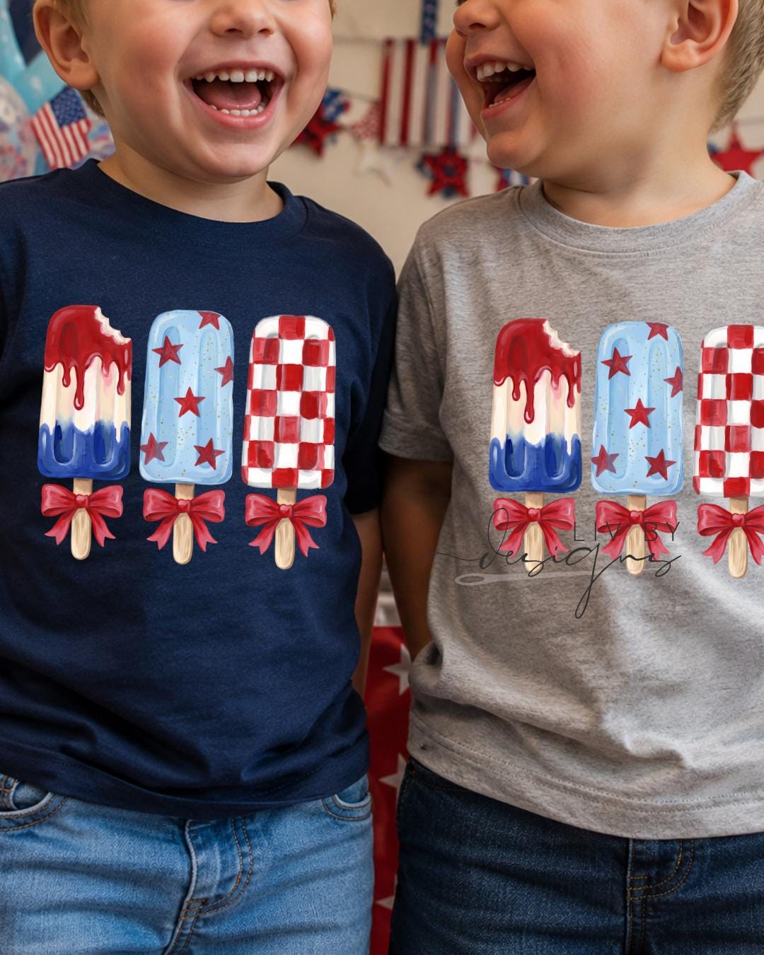 Patriotic Popsicle Toddler Tee | 4th of July Kids Shirt | Red White & Blue Summer Graphic Tee __etsy:8160451733