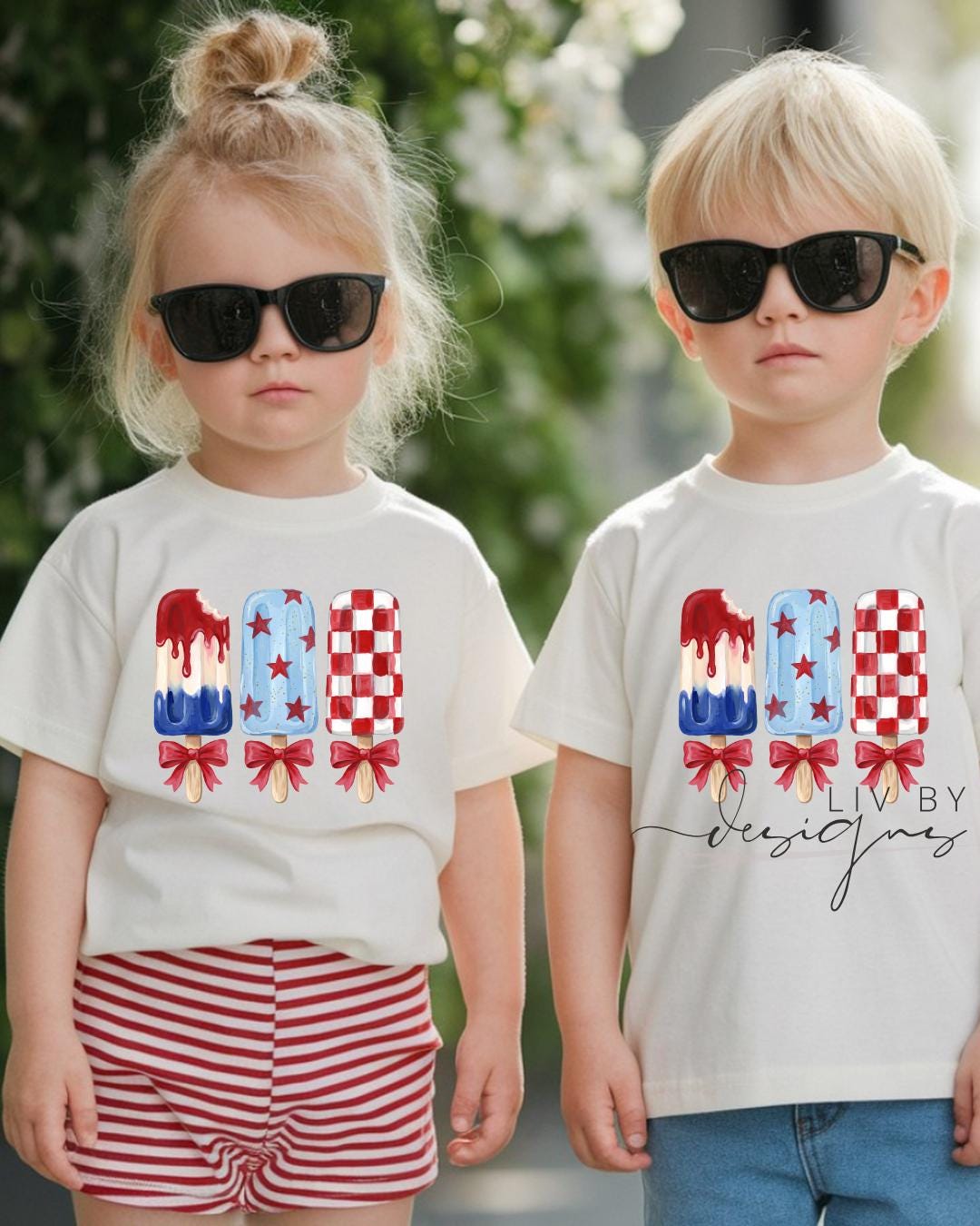 Patriotic Popsicle Toddler Tee | 4th of July Kids Shirt | Red White & Blue Summer Graphic Tee __etsy:8160451701