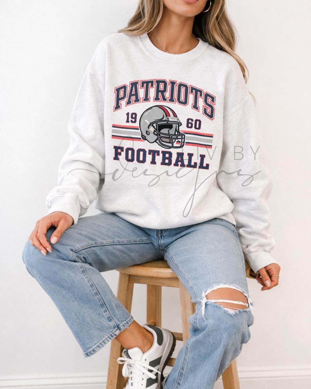 Patriots Football Sweatshirt | Game Day Pullover