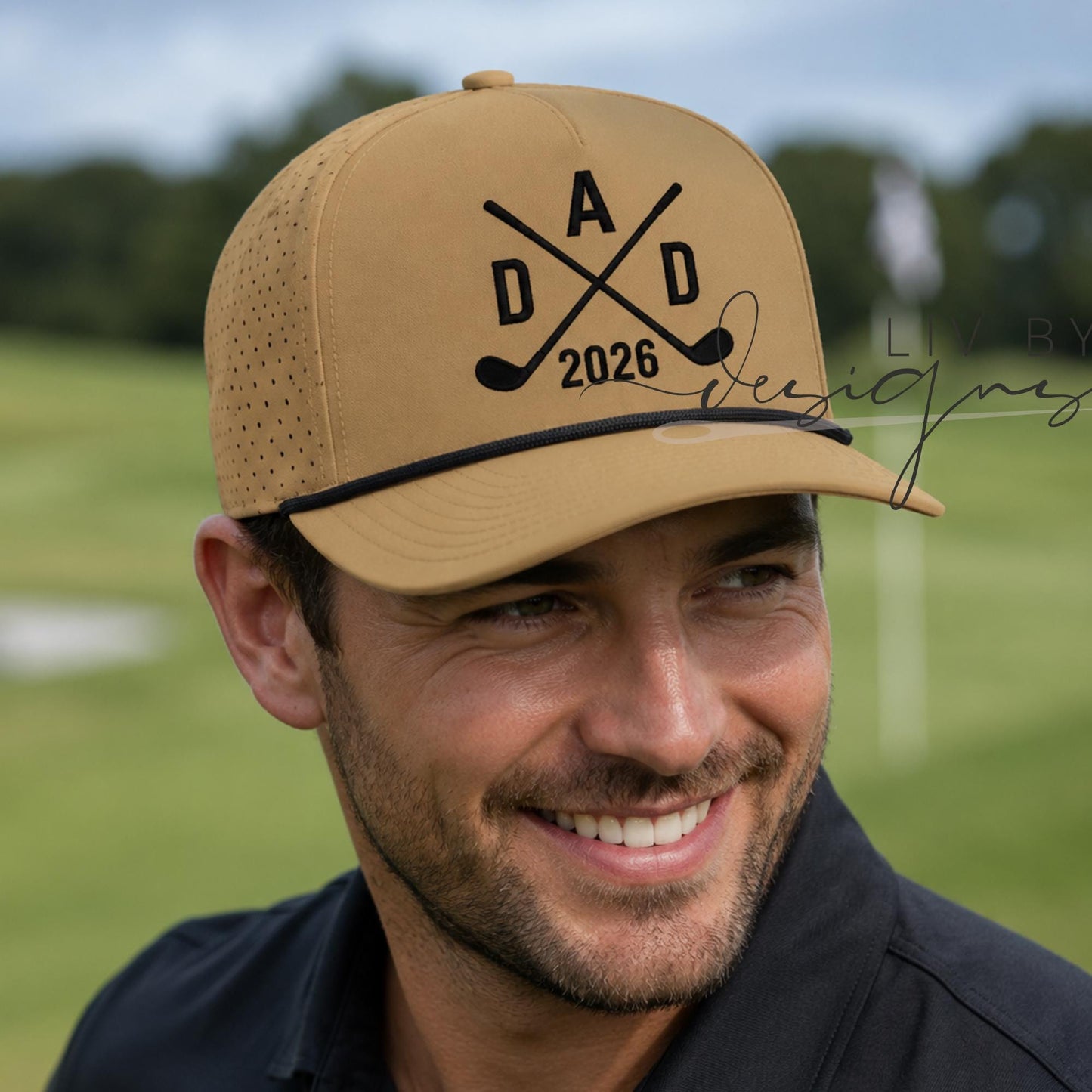 Personalized Golf Hat For Dad, Custom DAD est date Adjustable Cap, Husband and Kids Gift Father's Day Gift __etsy:8013031270
