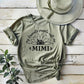 Comfort Colors unisex fit Mimi shirt, sage green color with black design