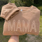 Personalized Mama Crewneck Embroidered Sweatshirt, Mother's Day Gift Under 40, Neutral Aesthetic Mama Sweatshirt, Custom Name Crewneck