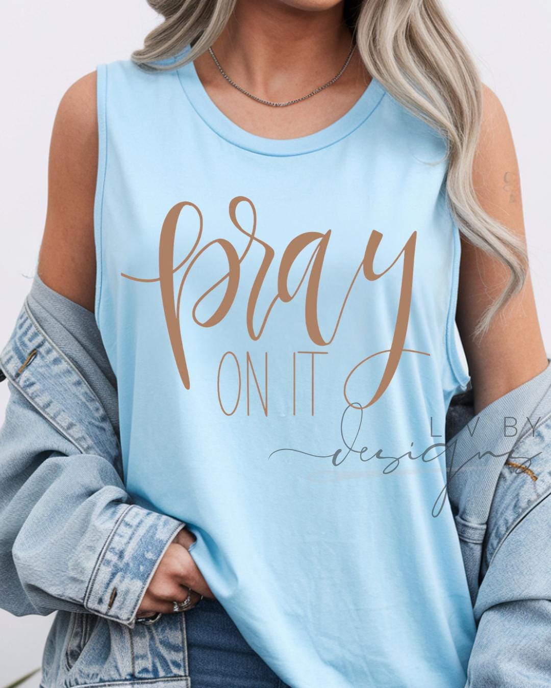 Pray On It Christian Tank for Summer | Faith Based Comfort Colors Tank Top | Gift for Her, Faith Apparel