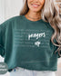 Prayers Up Comfort Colors Sweatshirt | Christian Bible Verse Crewneck