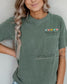 Rainbow Heart Teacher Pocket Tee | Comfort Colors Shirt