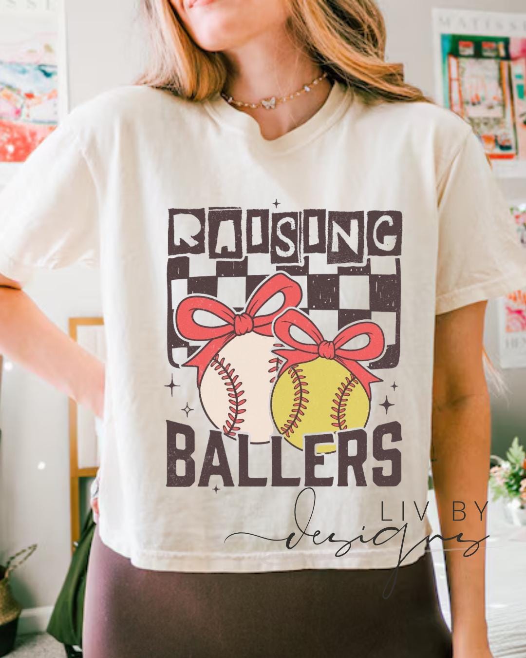 Raising Ballers Cropped Tee | Comfort Colors Tee __etsy:8091040463