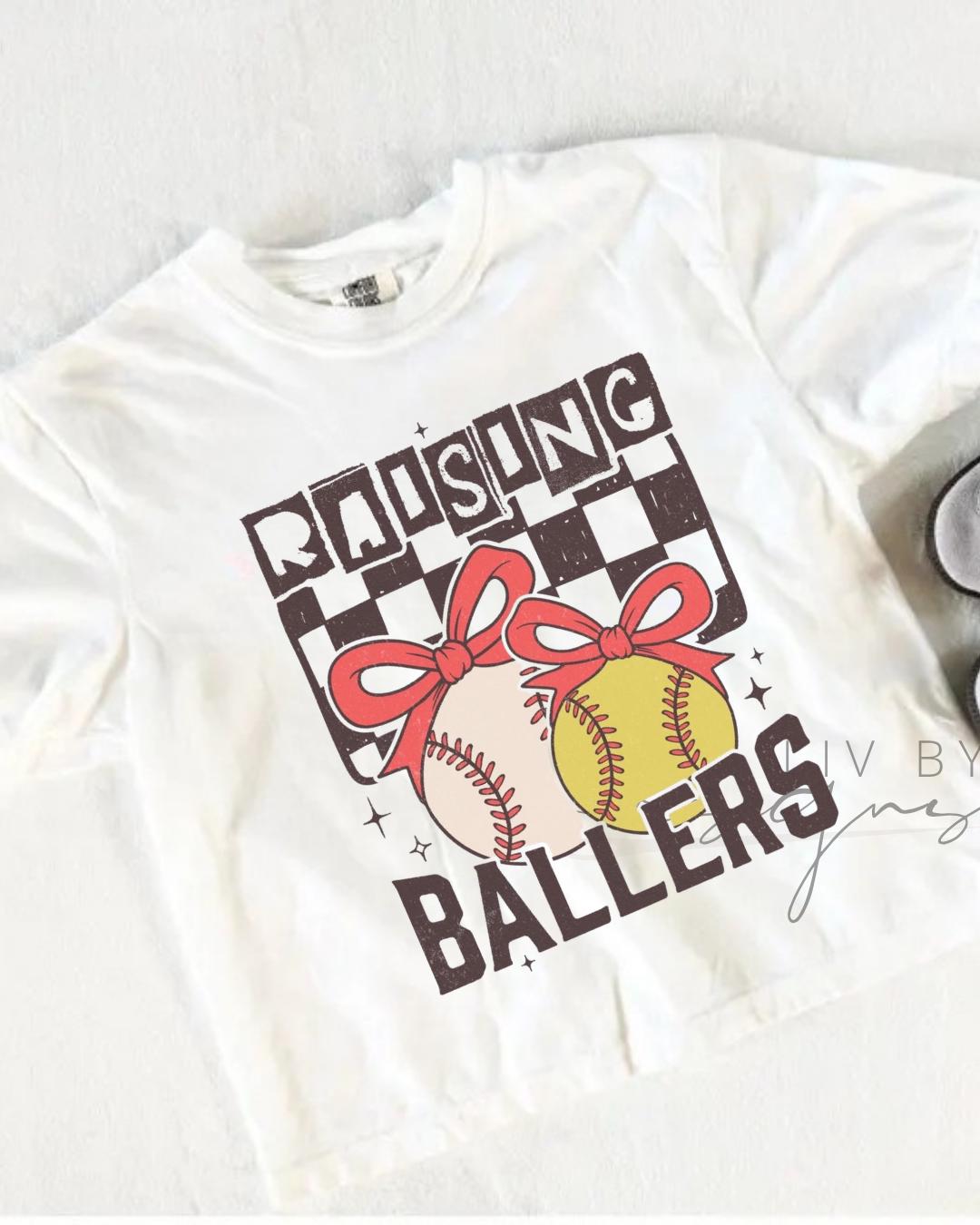 Raising Ballers Cropped Tee | Comfort Colors Tee __etsy:8091040477