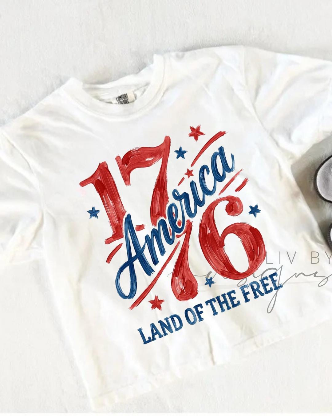 1776 Retro USA Crop Top | Comfort Colors Patriotic 4th July Tee __etsy:8165275097