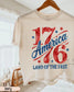 1776 Retro USA Crop Top | Comfort Colors Patriotic 4th July Tee __etsy:8165275165