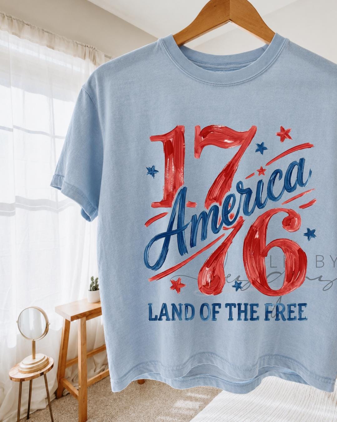 1776 Retro USA Crop Top | Comfort Colors Patriotic 4th July Tee __etsy:8117367628