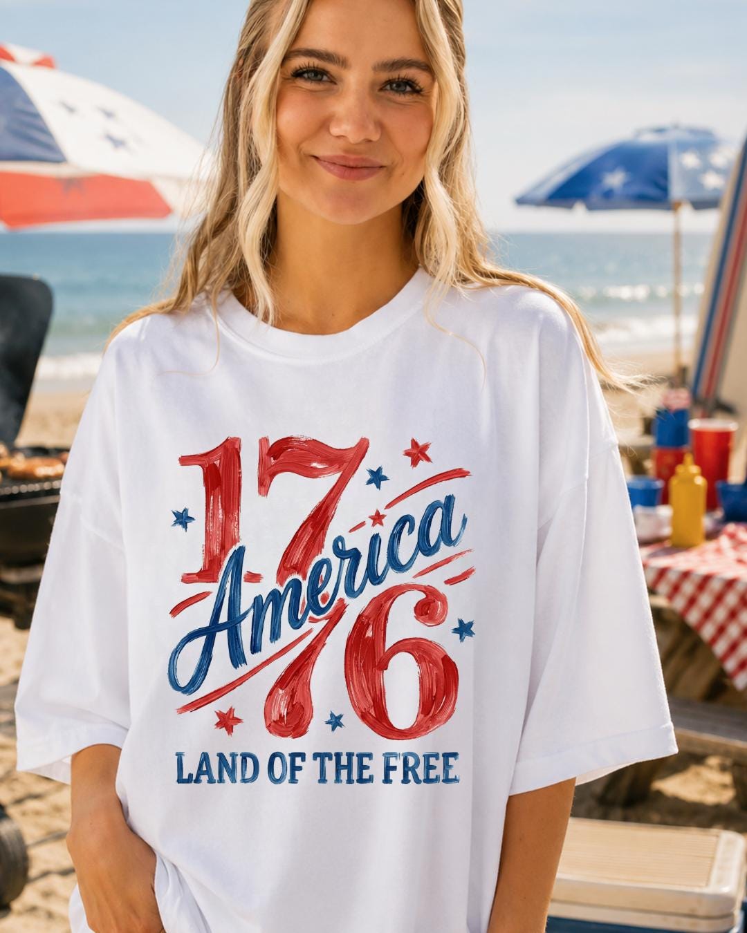 1776 Retro USA Patriotic T-Shirt | Comfort Colors Graphic Tee __etsy:8117271870