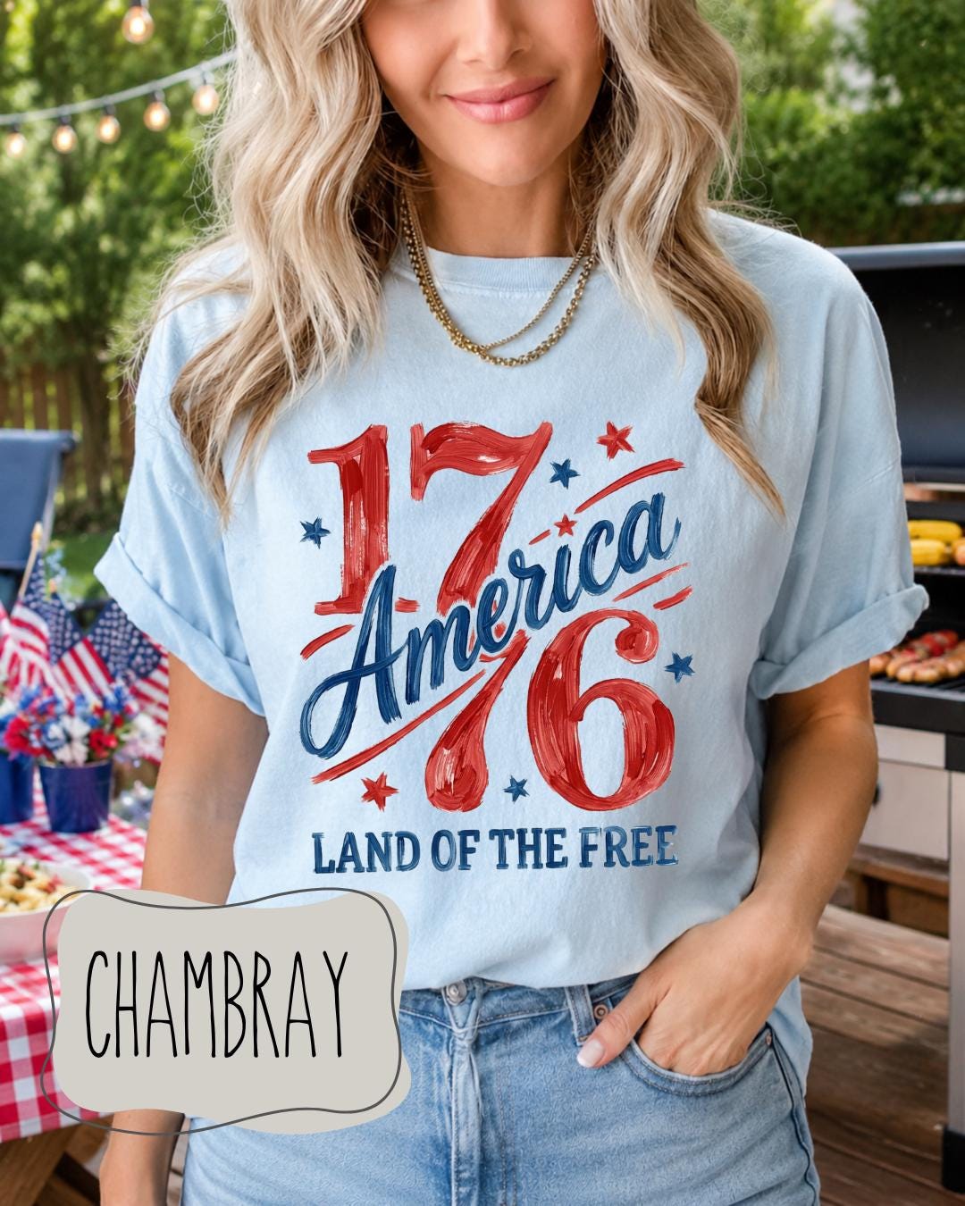 1776 Retro USA Patriotic T-Shirt | Comfort Colors Graphic Tee __etsy:8117271896