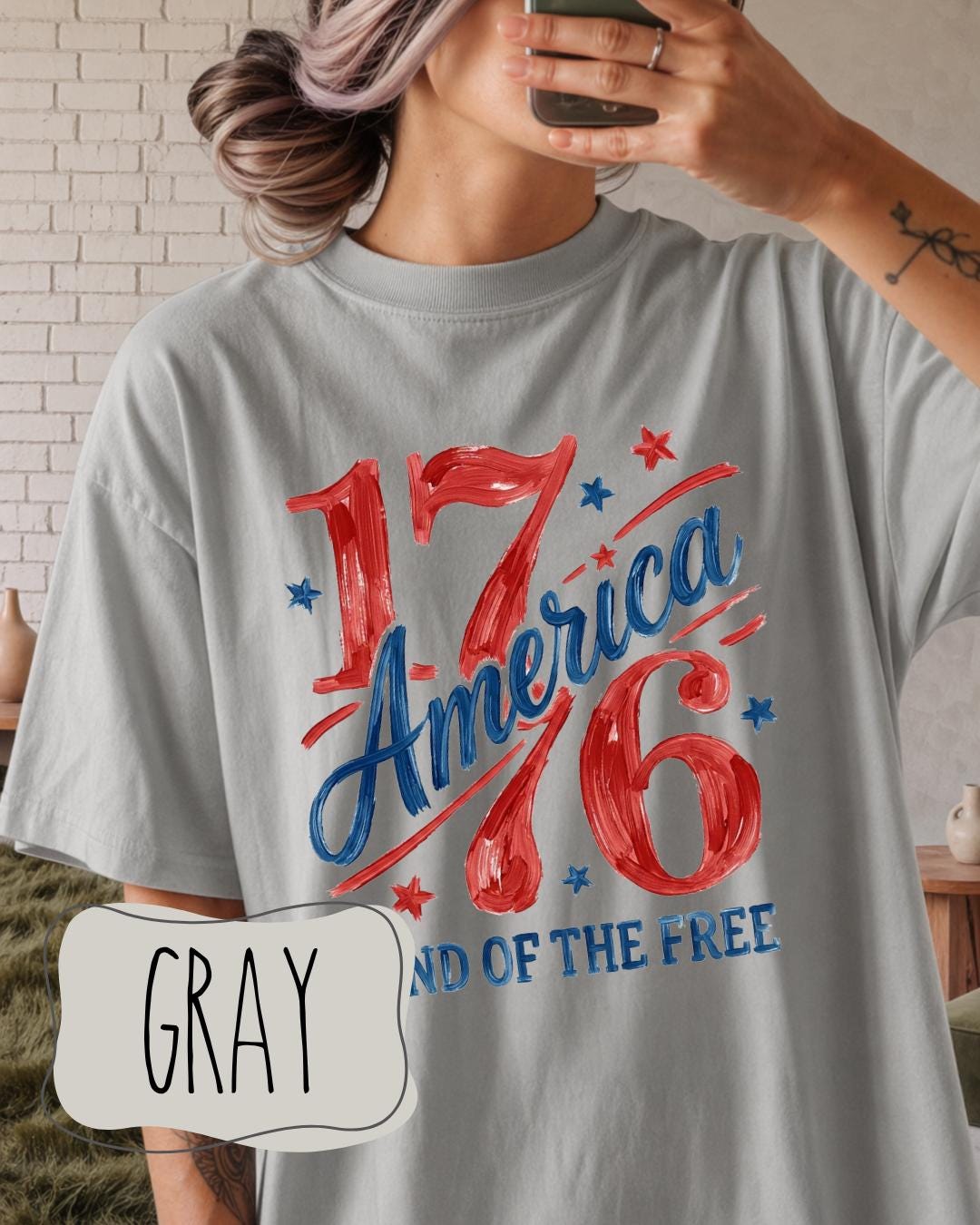 1776 Retro USA Patriotic T-Shirt | Comfort Colors Graphic Tee __etsy:8165179419