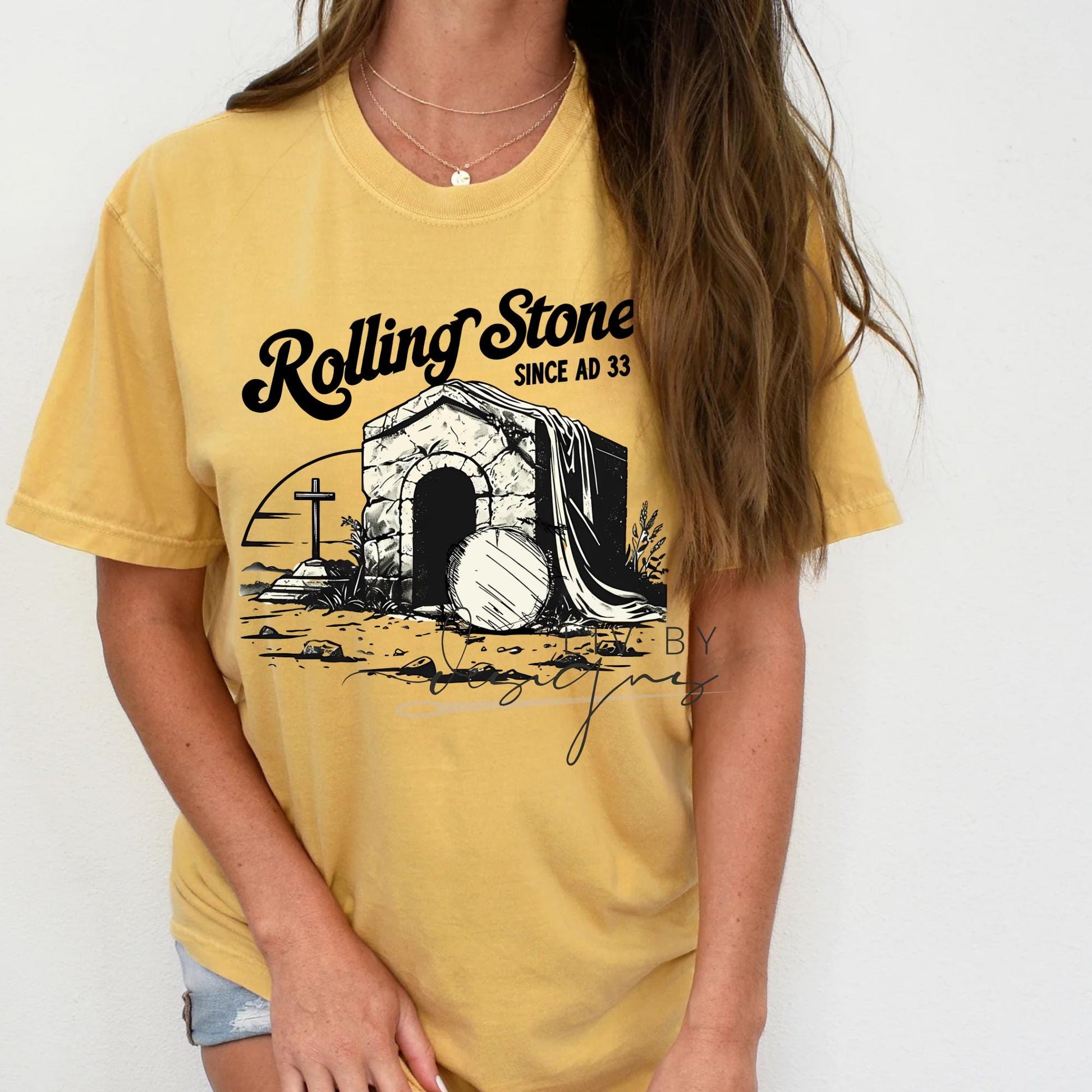 Rolling Stones Since AD 33 Christian Tee | Comfort Colors T-Shirt | Christian T-Shirt