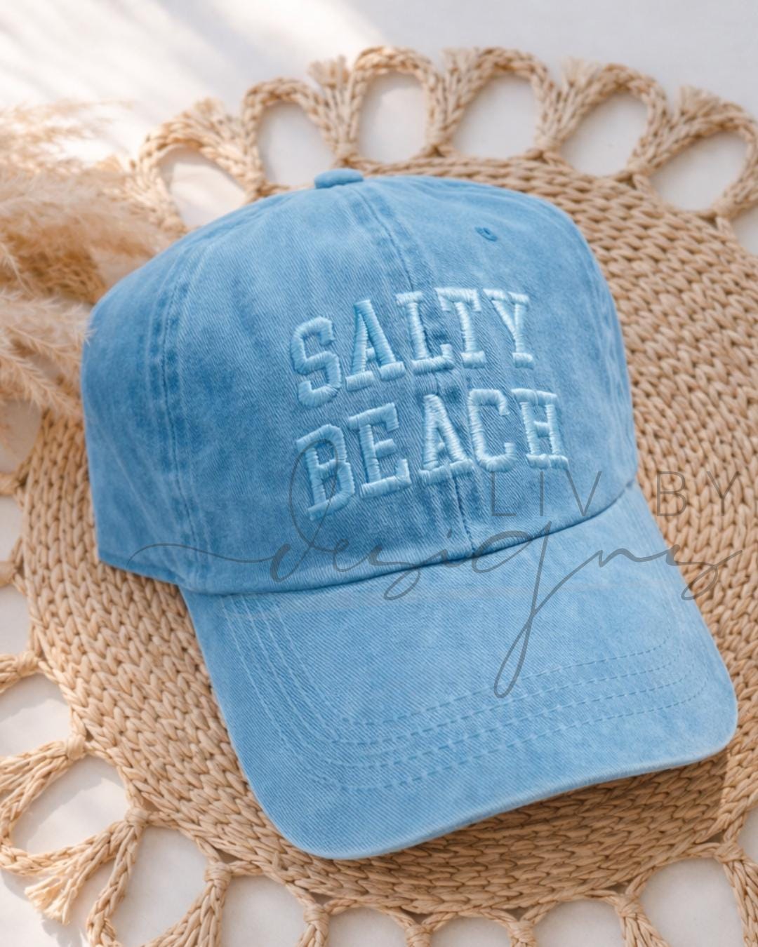 Salty Beach Embroidered Hat | Summer Vibes Adjustable Hat | Gift Idea for her | Beach life ballcap